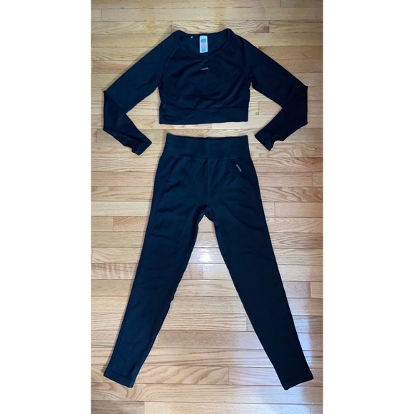 *SOLD* Gymshark Flex set High Waisted flex leggings flex sports long sleeve - Picture 2 of 10